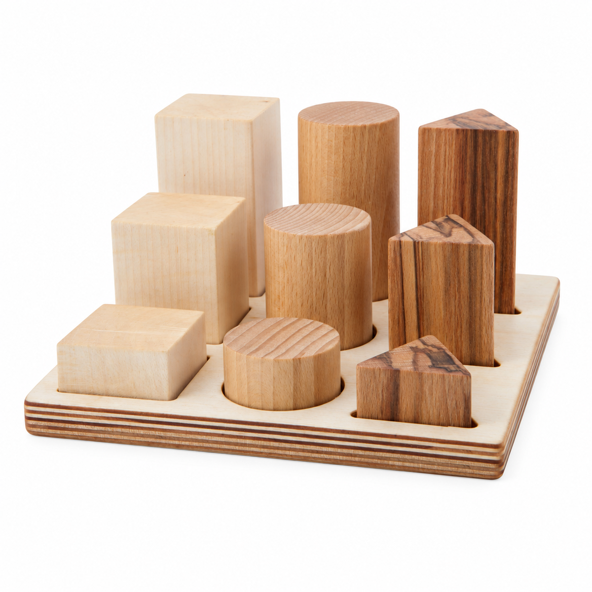 NATURAL SHAPE SORTER BOARD XL | — BY WOODEN STORY®