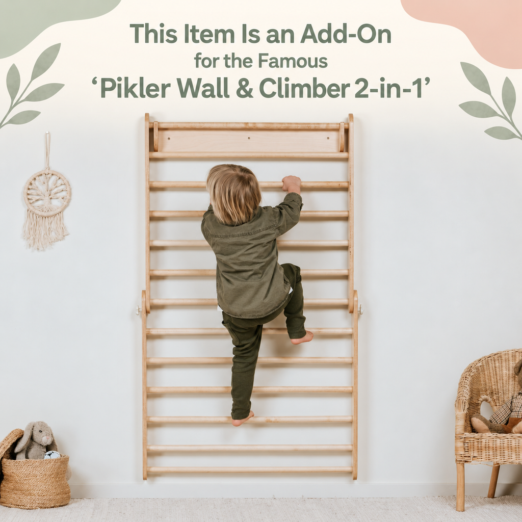‘ADD-ON’ : RAMP & SLIDE FOR ‘PIKLER’ WALL & TRIANGLE | — BY LEG&GO®