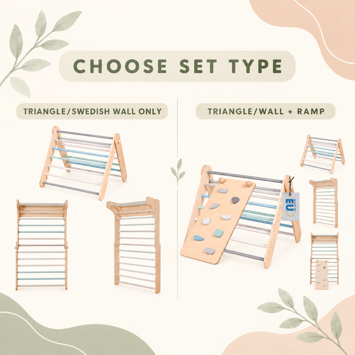 ‘ADD-ON’ : RAMP & SLIDE FOR ‘PIKLER’ WALL & TRIANGLE | — BY LEG&GO®