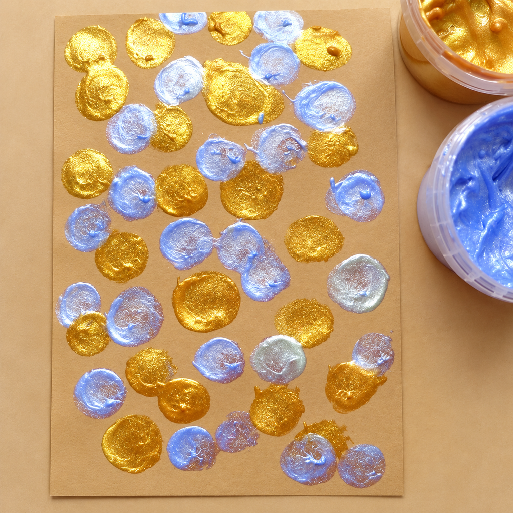 ORGANIC FINGER PAINTS SET | CRYSTAL COLORS | ‘MIKA’ | — BY NEOGRÜN®