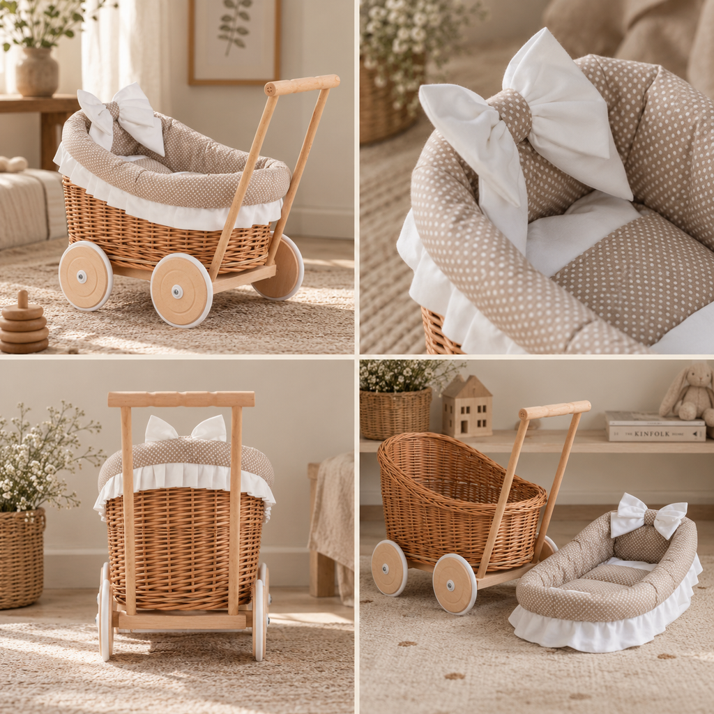 WICKER STROLLER | LUNA | — BY THE WICKER STORIES®