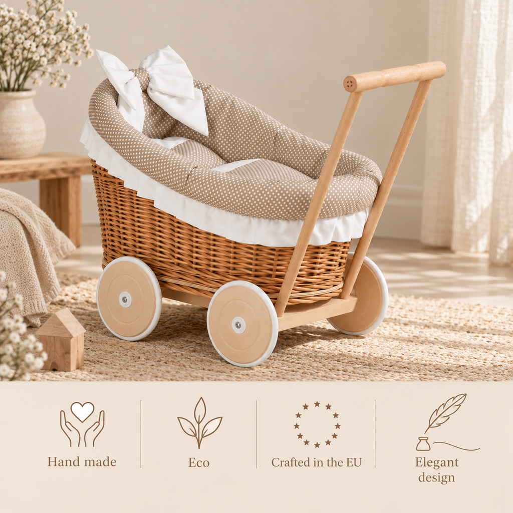 WICKER STROLLER | LUNA | — BY THE WICKER STORIES®