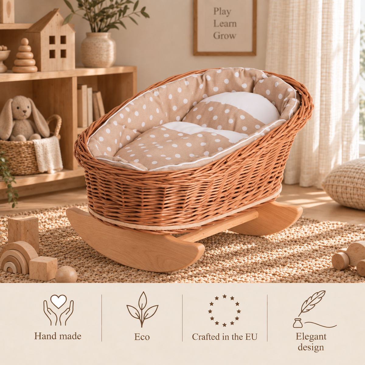 WICKER CRADLE | MIMI  | — BY WICKER STORIES®