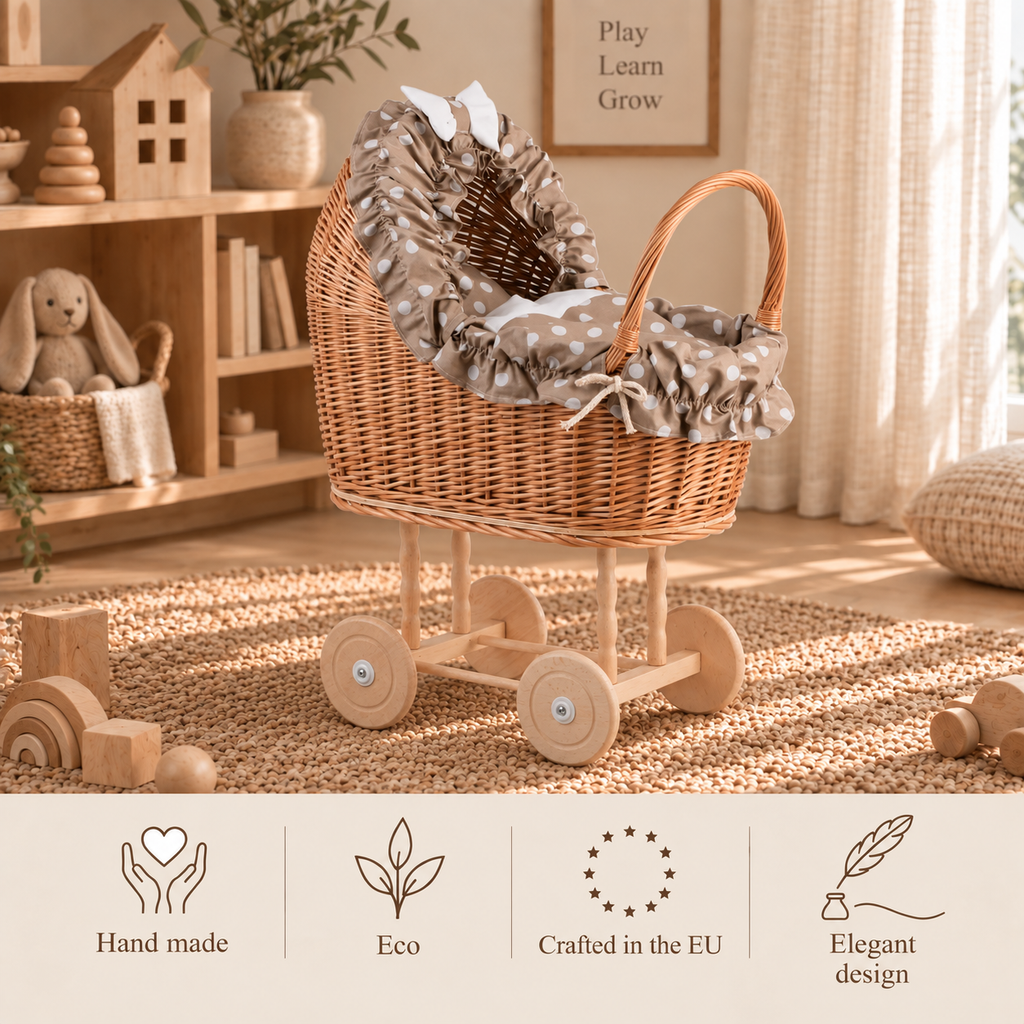 WICKER STROLLER | LULU | — BY WICKER STORIES®
