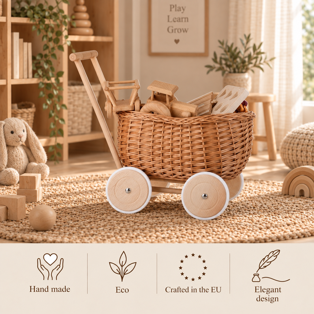 WICKER TOY TRAILER | — BY WICKER STORIES®