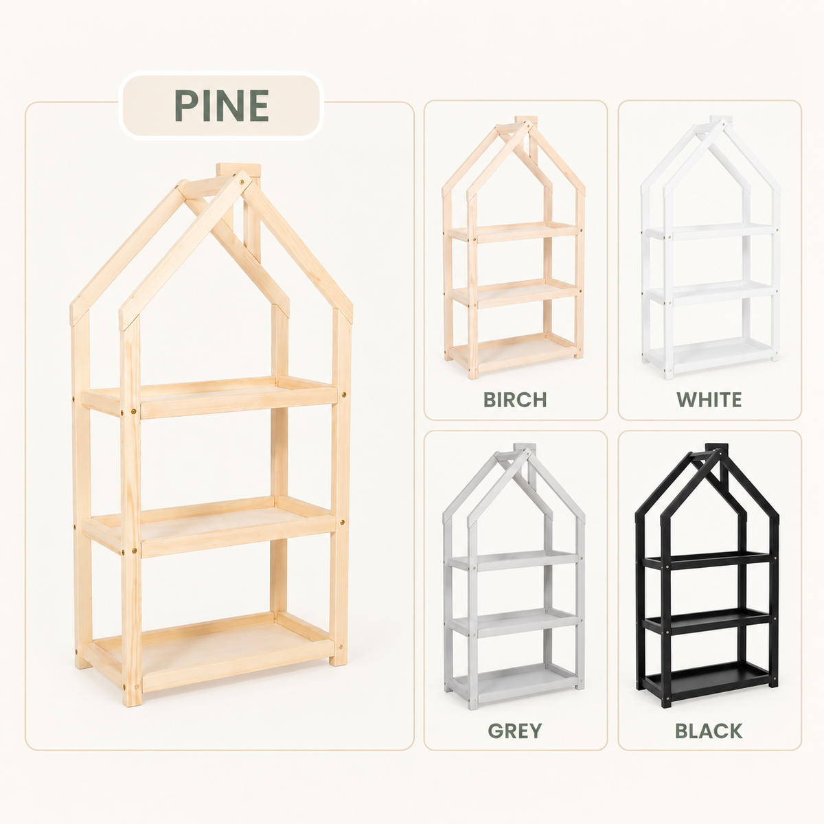 HOUSE-SHAPED SHELF | — BY MONTESSORI HOUSE BED®