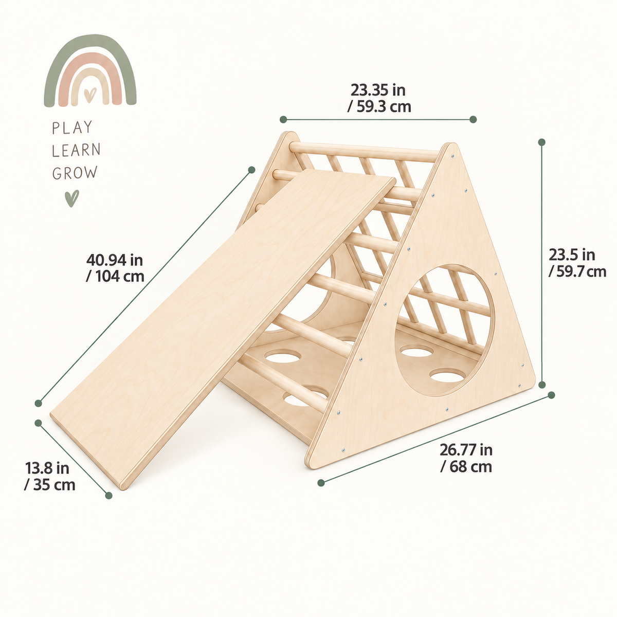 CLIMBING TRIANGLE WITH RAMP | — BY MONTESSORI HOUSE BED®