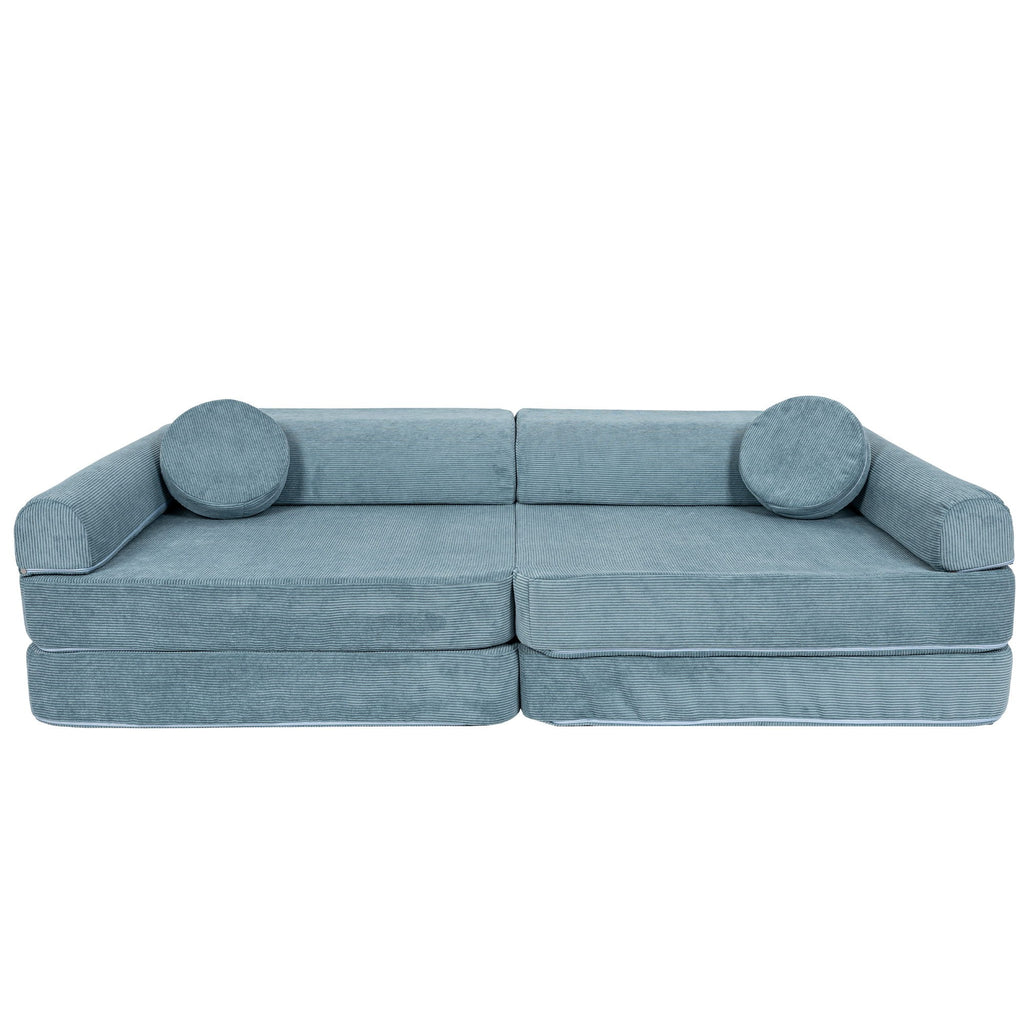 Large Modular Sofa for Kids - Slimcord Corduroy Turquise
