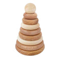 Wooden Round Pyramid - Natural